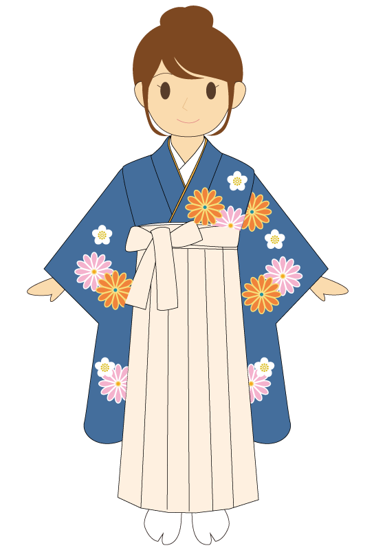 小学生女児略式袴着付け方法20