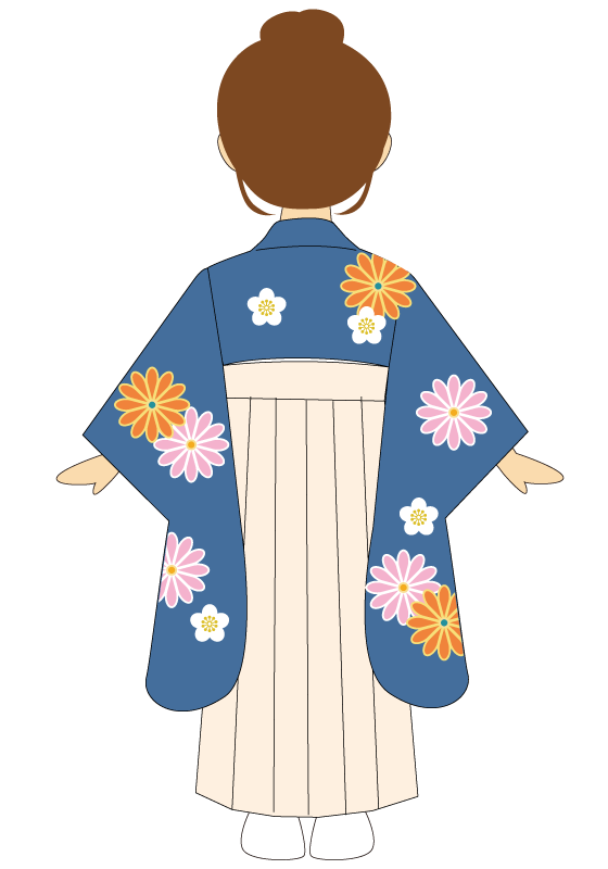 小学生女児略式袴着付け方法21