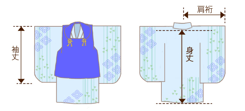 七五三男の子　被布の寸法について